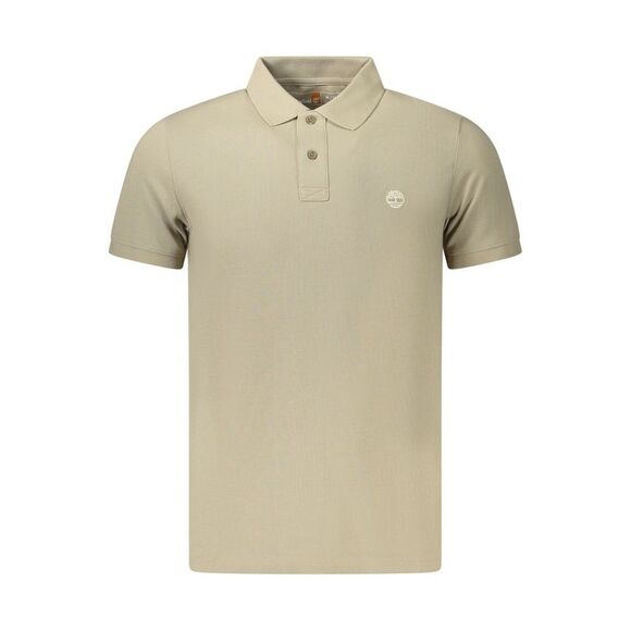 Timberland Beige Cotton Men Polo Men's Shirt
